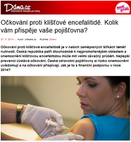 Očkování proti klíšťové encefalitidě. Kolik vám přispěje vaše pojišťovna?